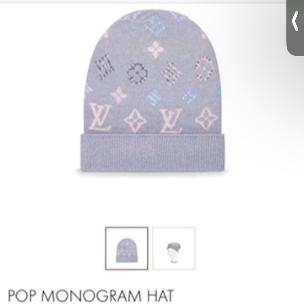 Louis Vuitton pop monogram hat beanie